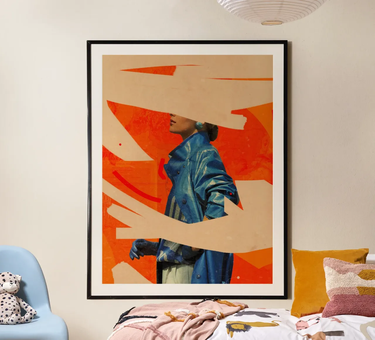 La nostalgia del passato poster con telaio in alluminio da Frank Moth