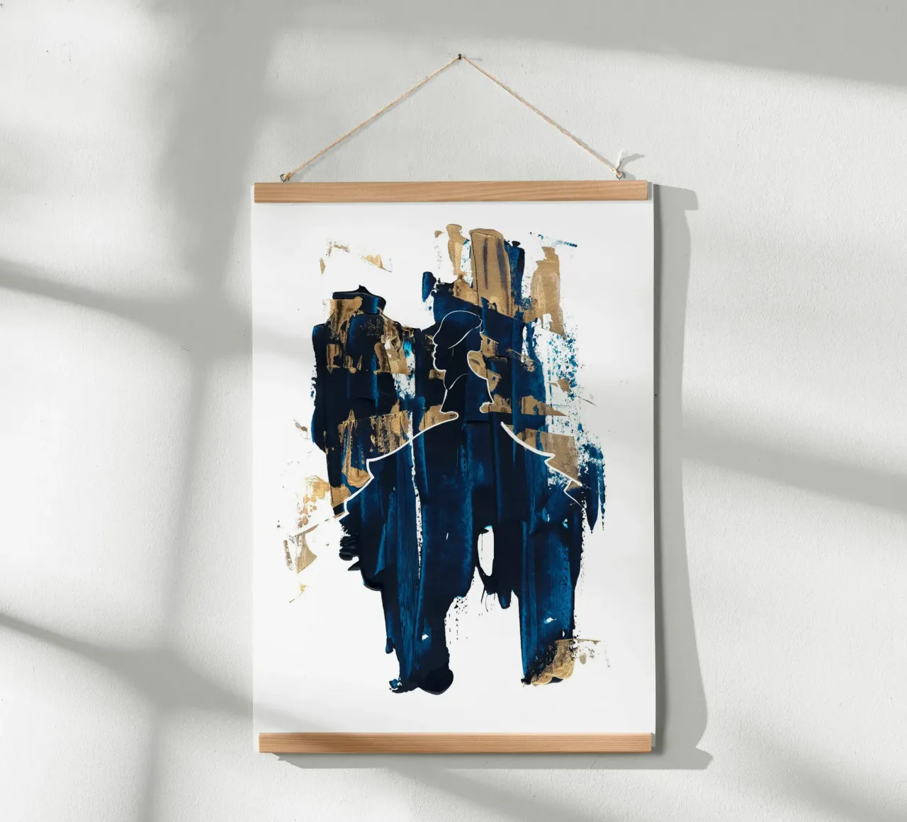 Victorian Golden Crinoline poster con telaio in plastica da Kate Westworth