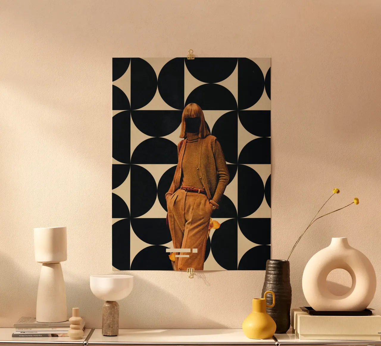1978 - Collezione Annie Retro poster con telaio in legno da Frank Moth