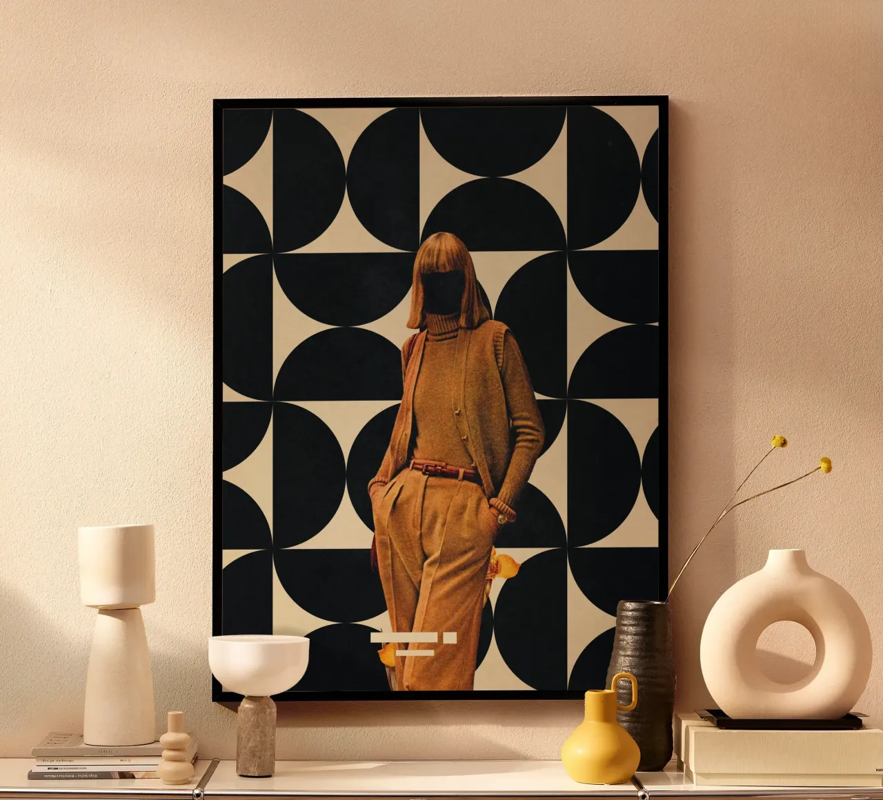 1978 - Collezione Annie Retro poster con telaio in legno da Frank Moth