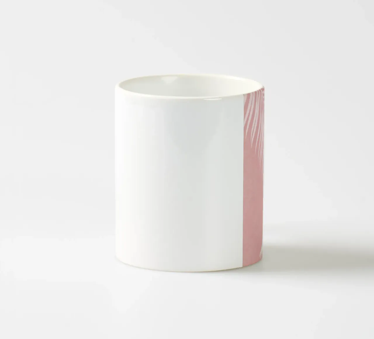 Foglie di palma rosa I tazza in ceramica da amini54