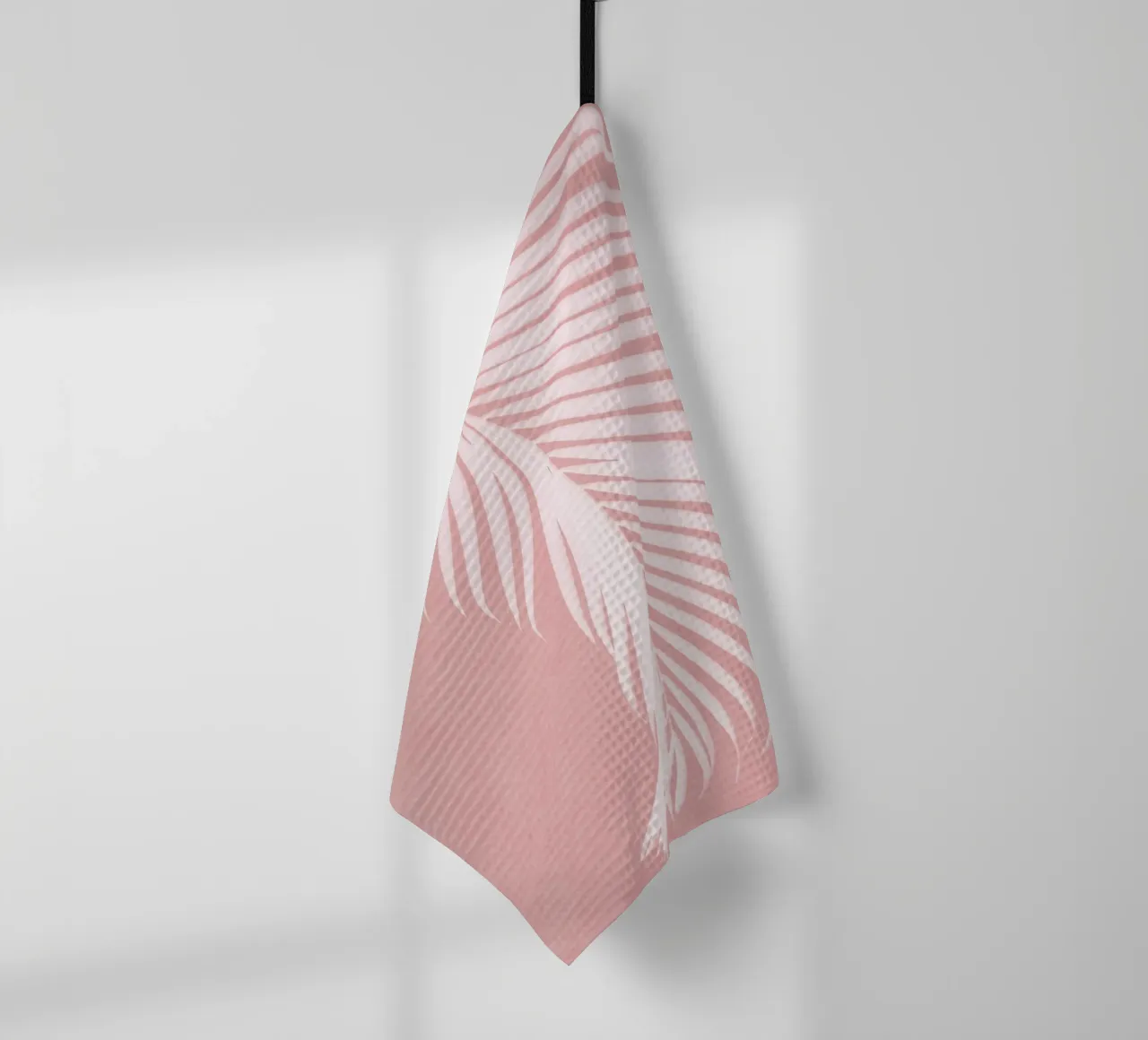 Foglie di palma rosa I canovaccio da cucina da amini54