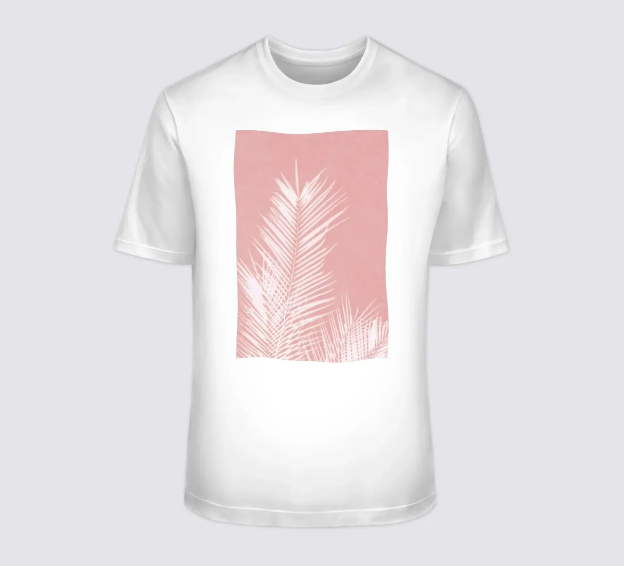 Foglie di palma rosa II t-shirt da amini54