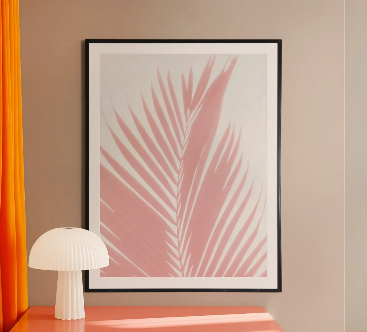 Pink Palm Leaves III hahnemühle by amini54