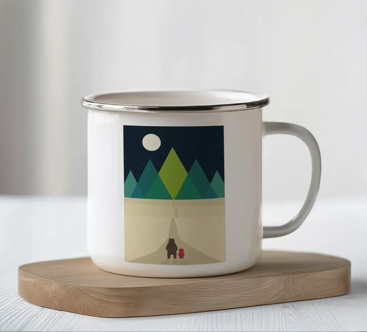 Lungo viaggio tazza in smalto da Andy Westface