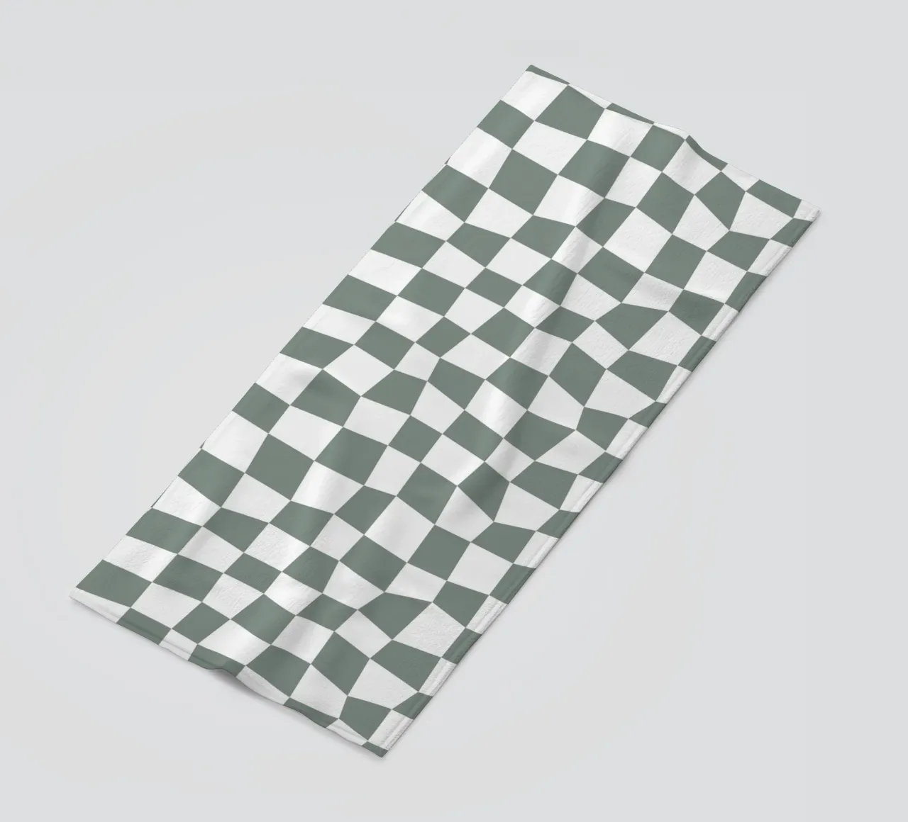 Checker Board Green telo mare da Kate Westworth
