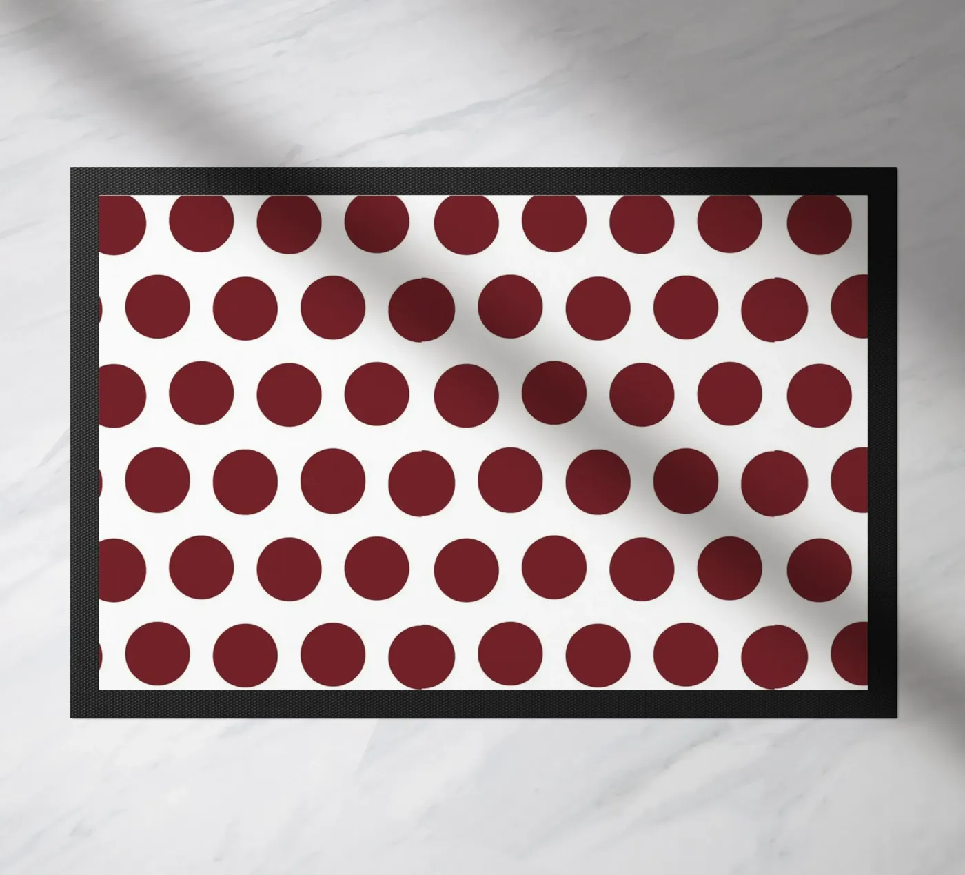 Polka Dot Red deurmat van Kate Westworth