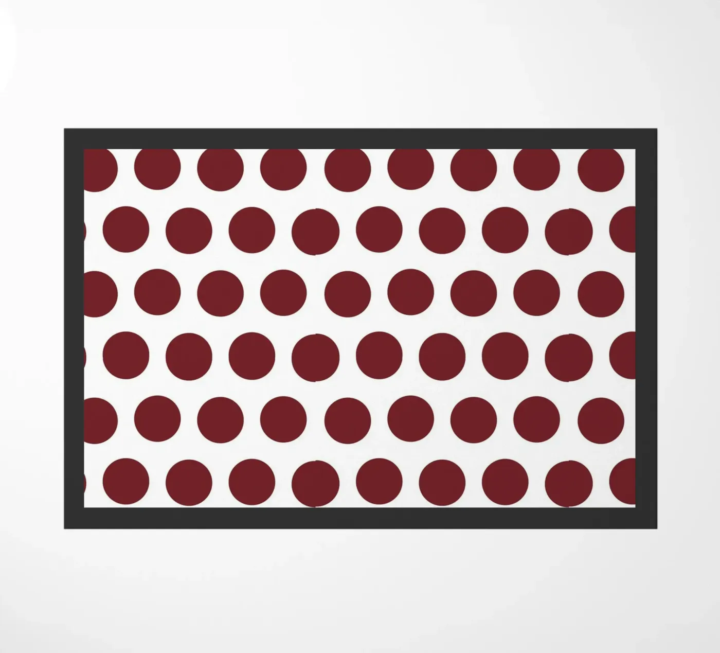 Polka Dot Red deurmat van Kate Westworth