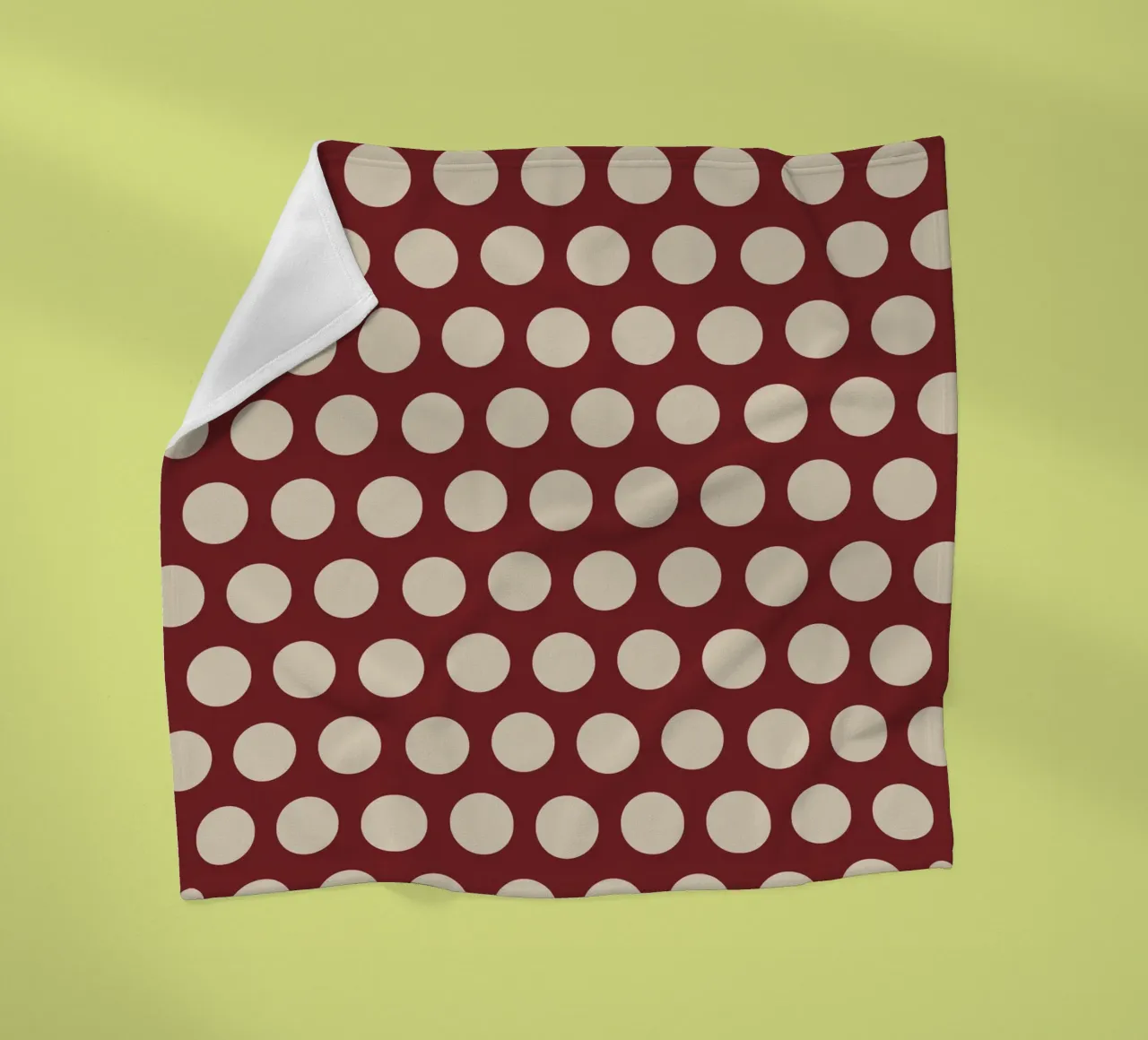 Polka Dots Red Beige coperta in pile da Kate Westworth