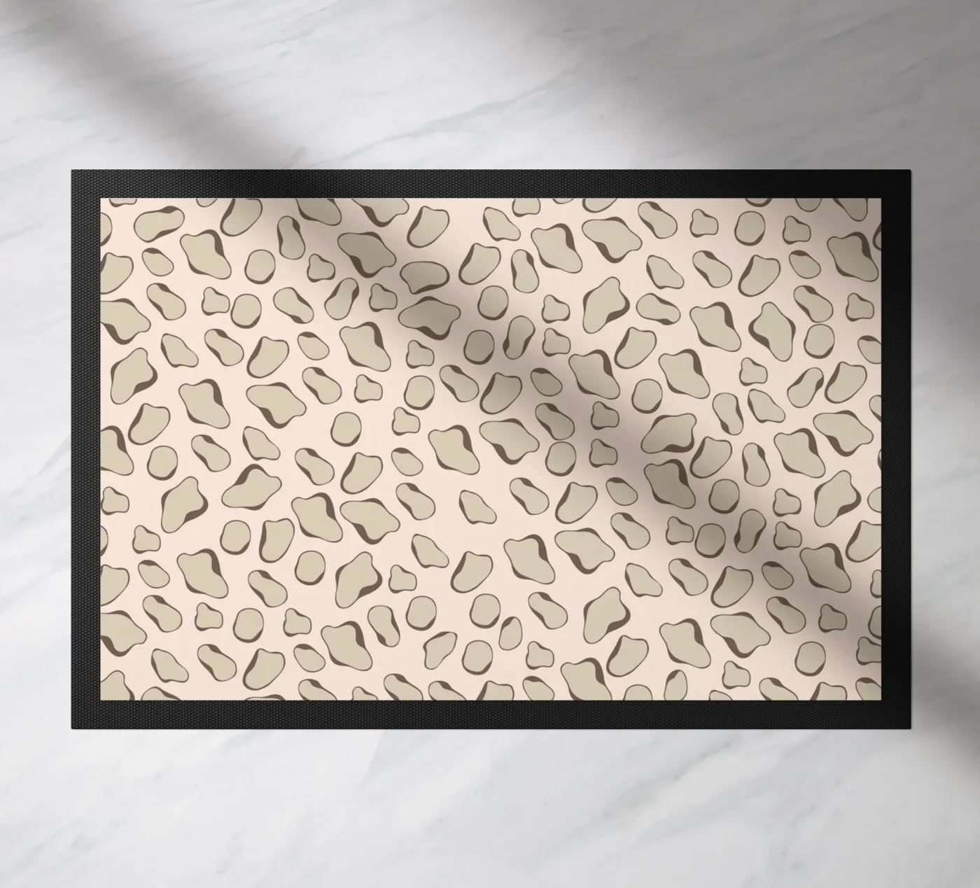 Leopard Beige Fußmatte von Kate Westworth