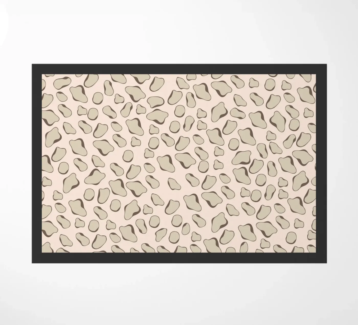 Leopard Beige Fußmatte von Kate Westworth