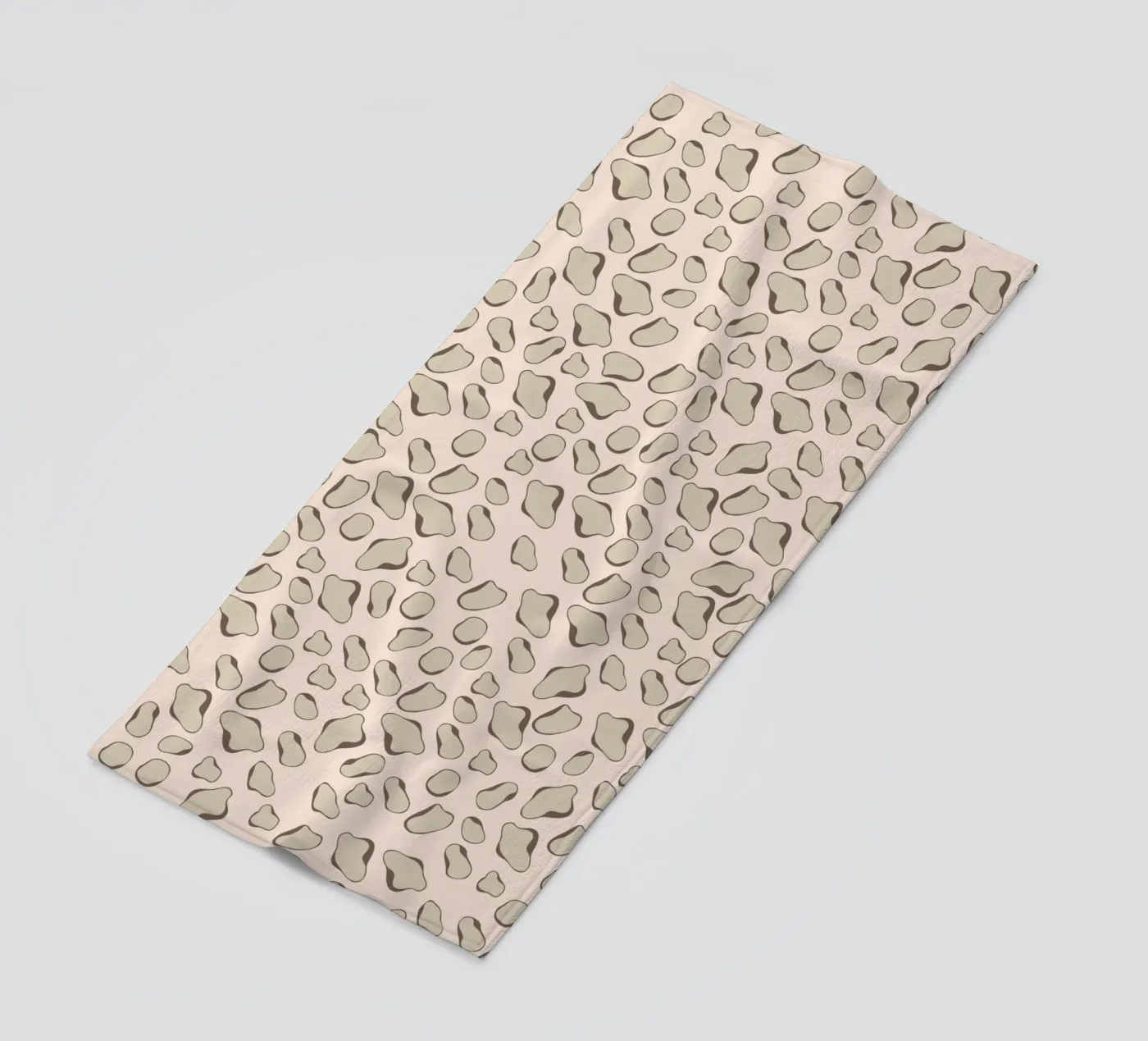 Leopard Beige beach towel by Kate Westworth