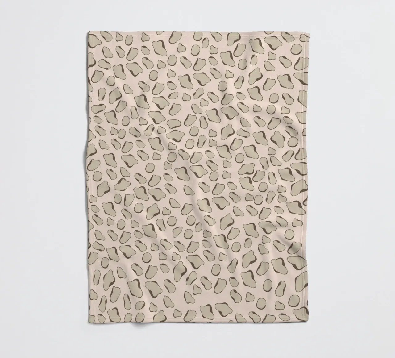 Leopard Beige Fleecedecke von Kate Westworth