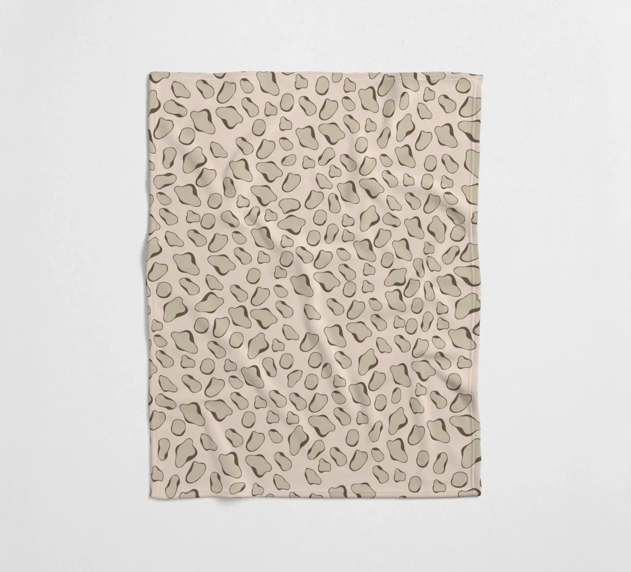 Leopard Beige Fleecedecke von Kate Westworth