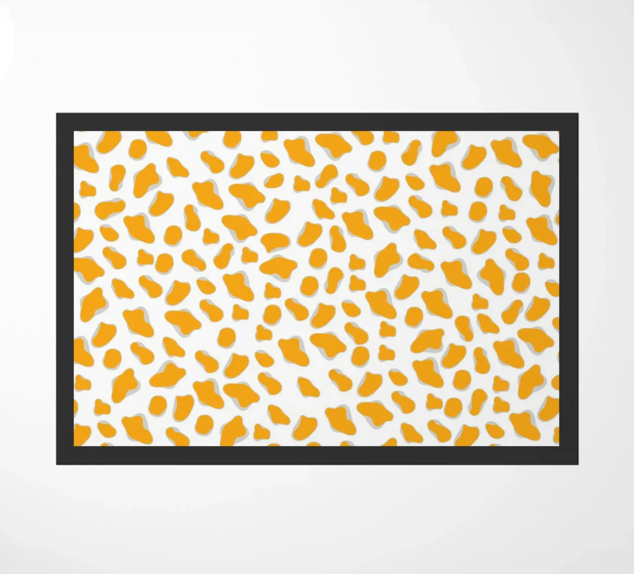 Leopard Yellow doormat by Kate Westworth