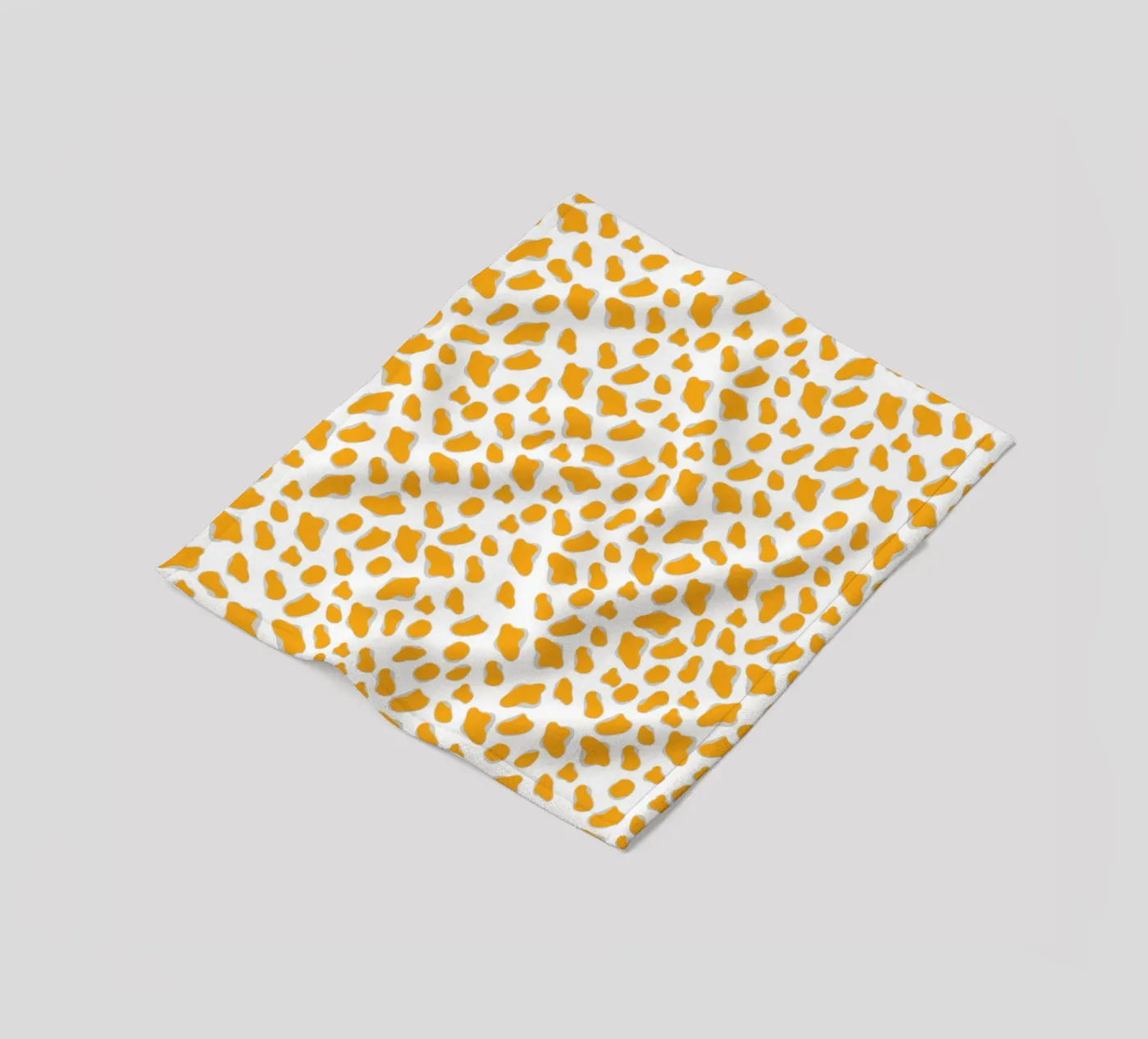 Leopard Yellow fleece blanket by Kate Westworth
