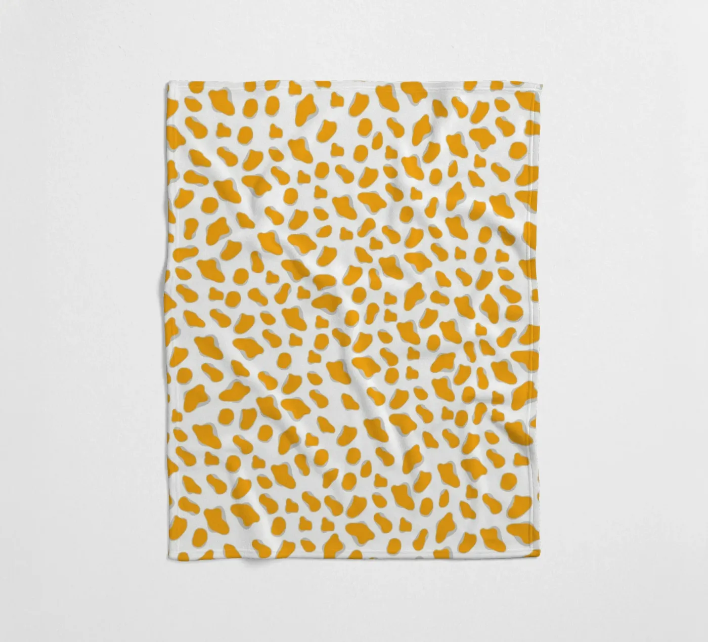 Leopard Yellow plaid polaire de Kate Westworth