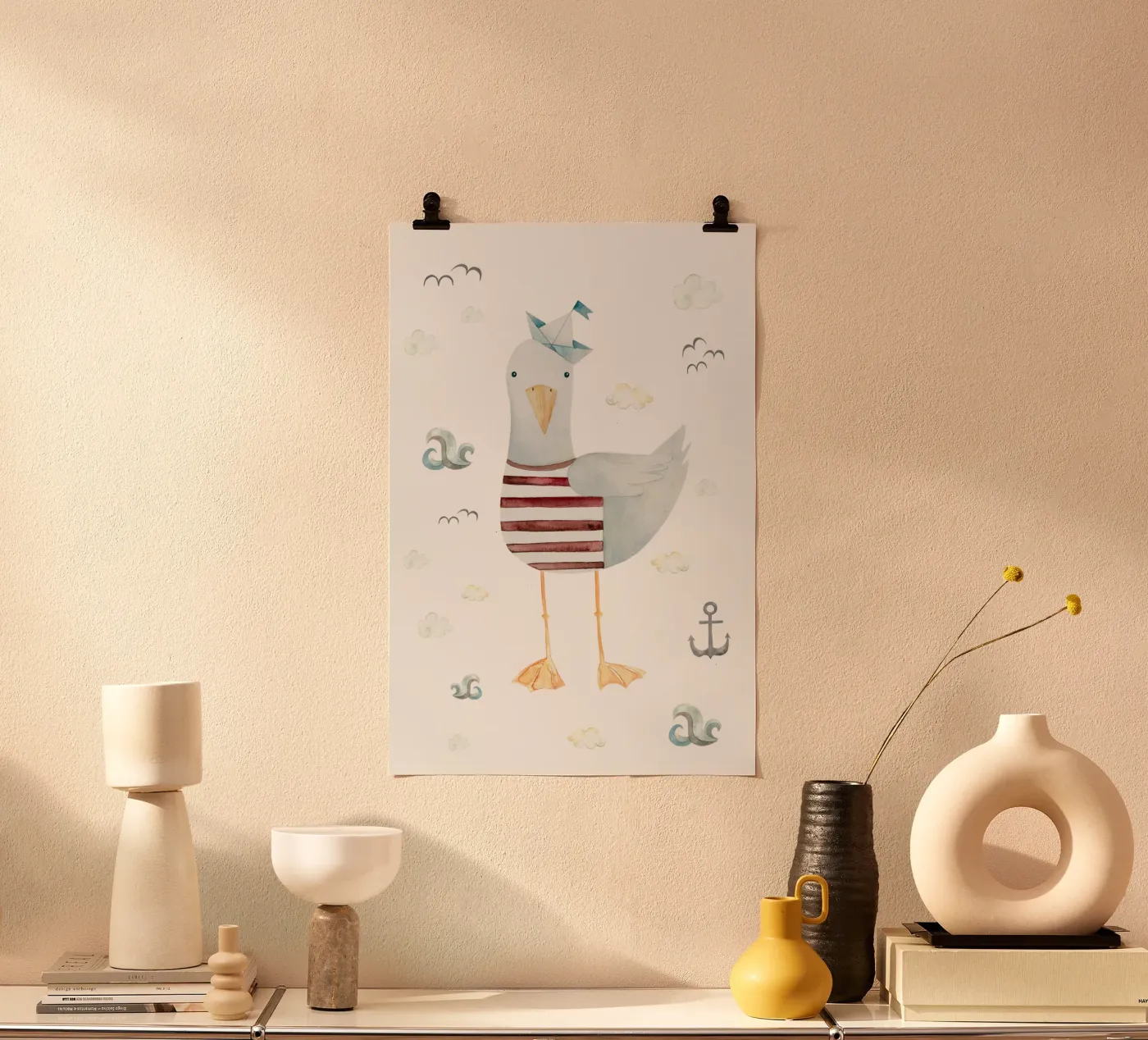 Kleine Möwe poster by Sabrina Ziegenhorn