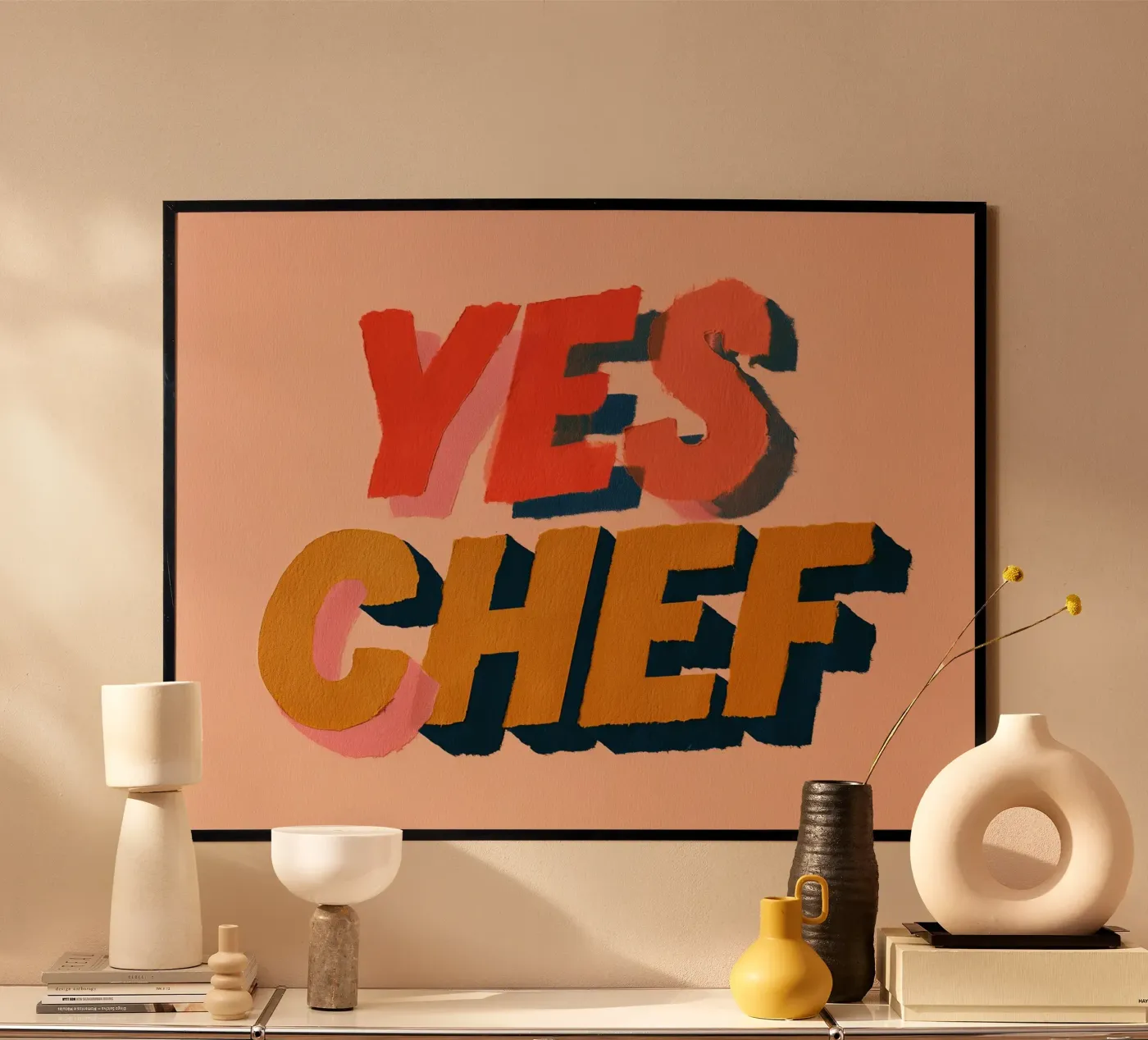 Yes Chef poster da Holiday Hearth Prints