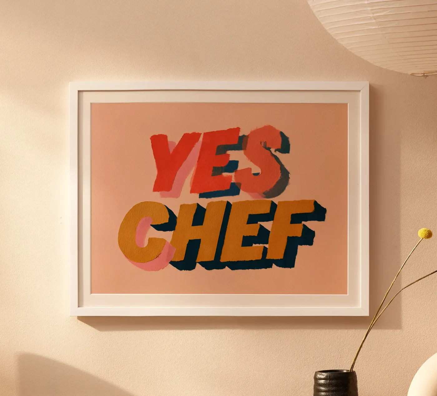Yes Chef poster da Holiday Hearth Prints