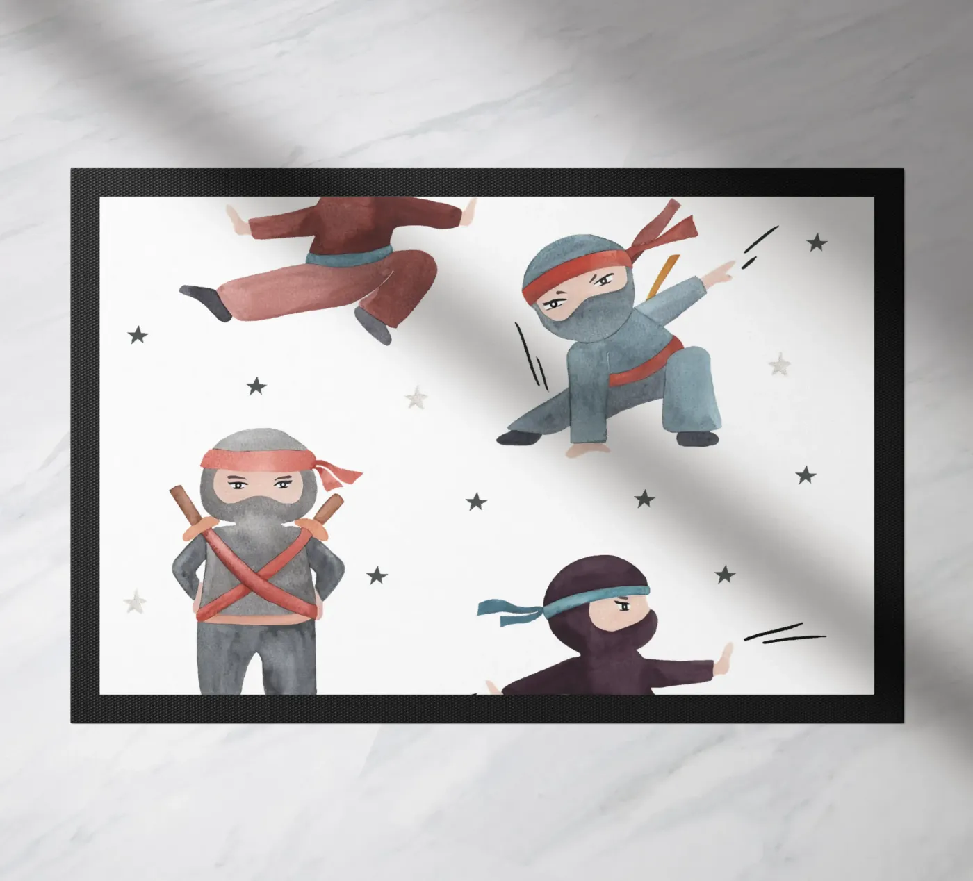 Ninjas deurmat van Sabrina Ziegenhorn