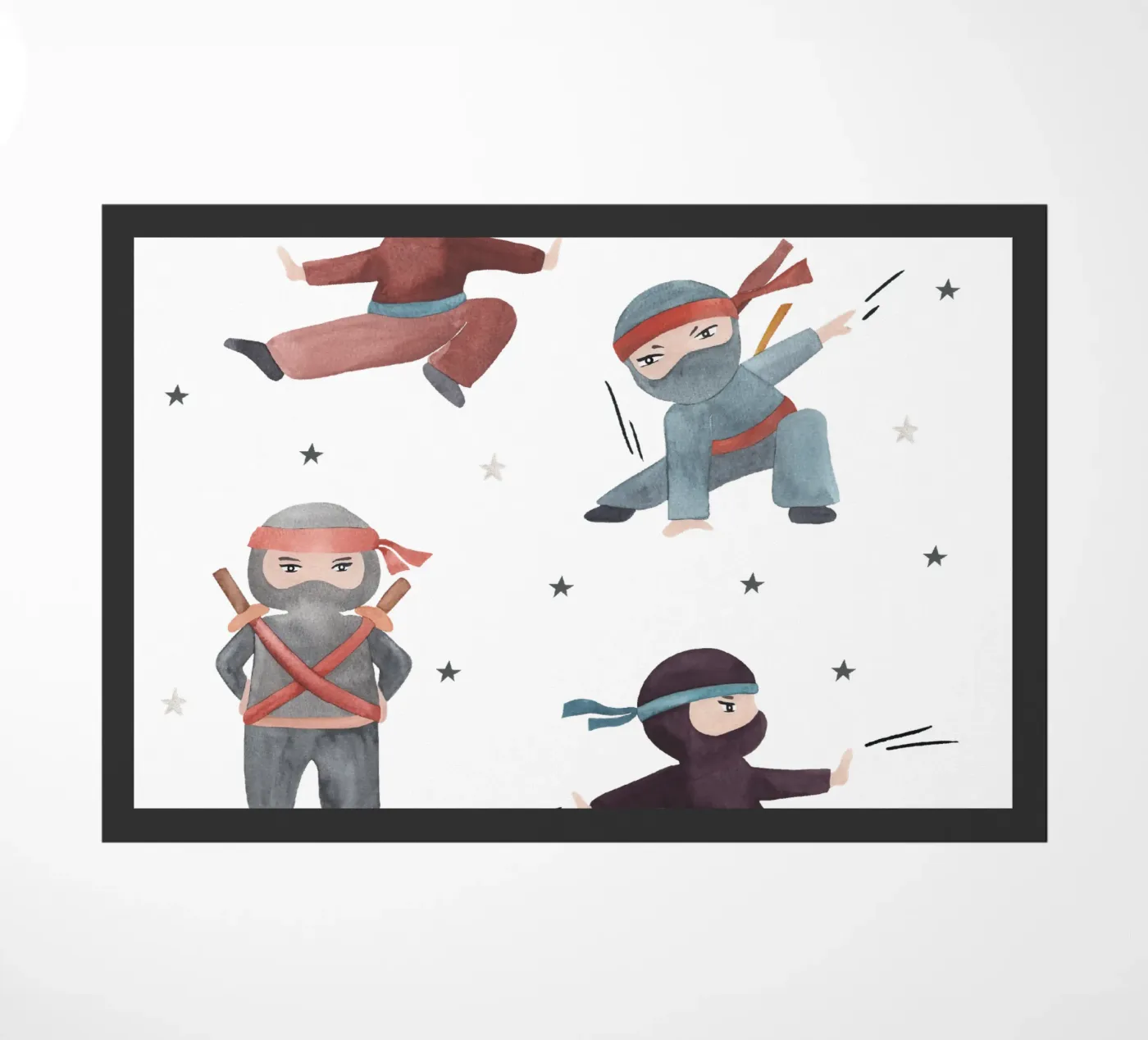 Ninjas deurmat van Sabrina Ziegenhorn