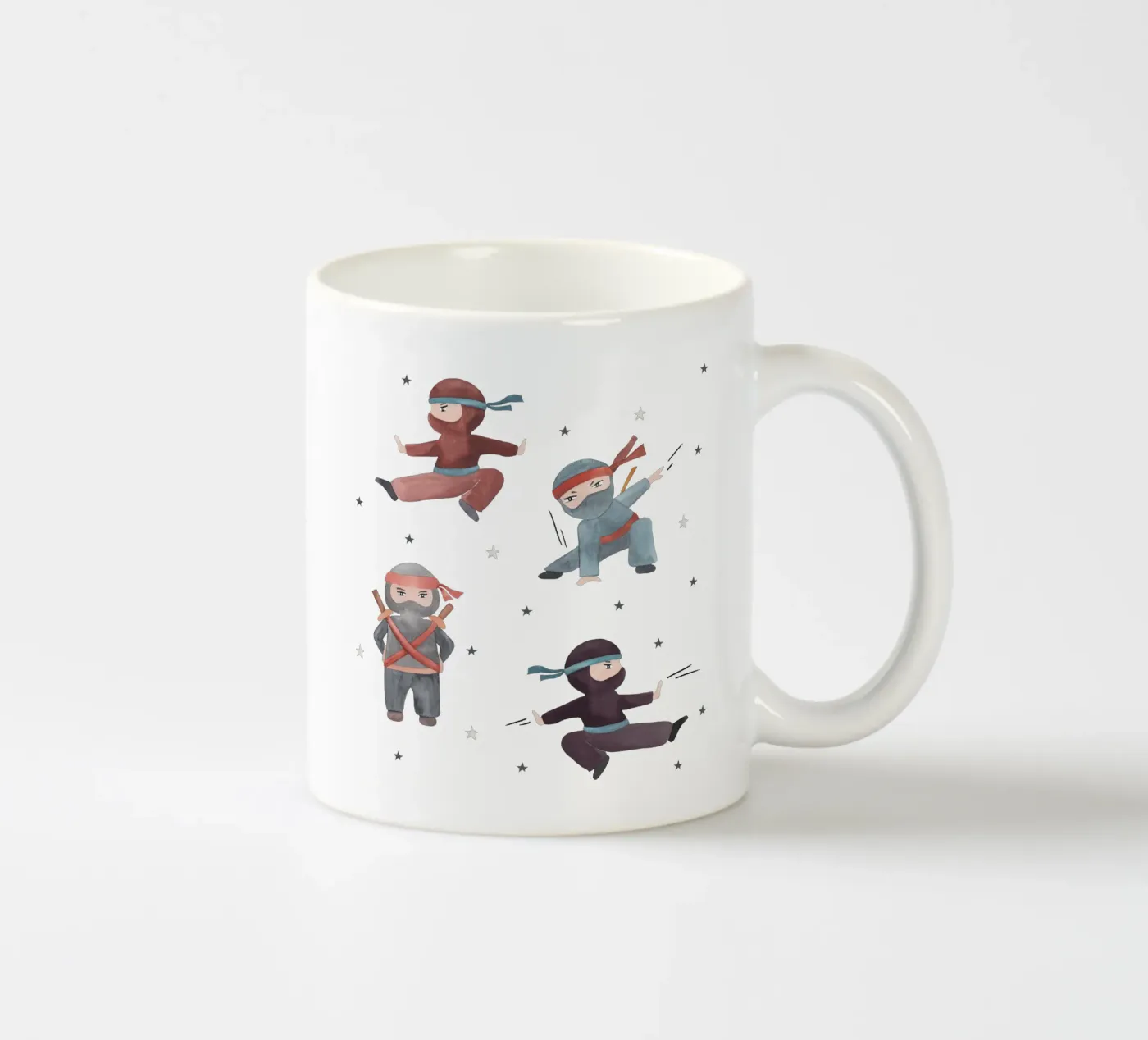 Ninjas ceramic mug by Sabrina Ziegenhorn