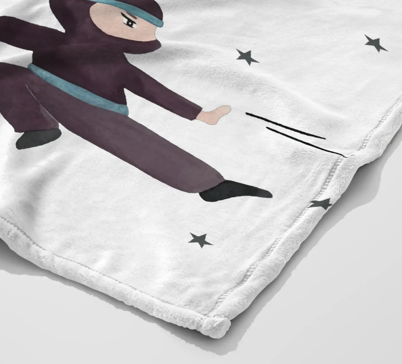Ninjas Fleecedecke von Sabrina Ziegenhorn
