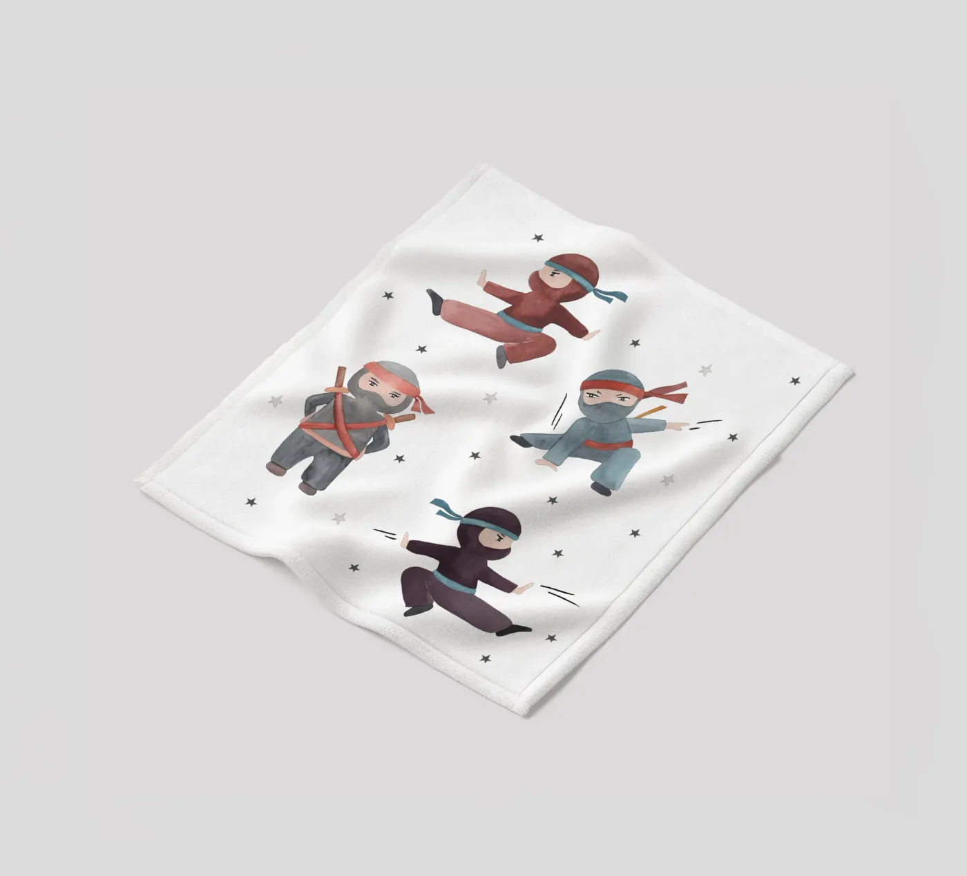 Ninjas Fleecedecke von Sabrina Ziegenhorn