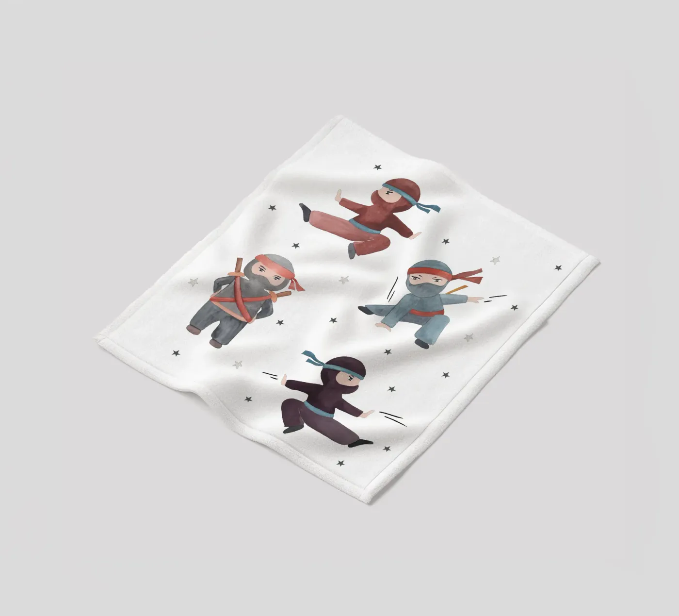 Ninjas fleecedeken van Sabrina Ziegenhorn