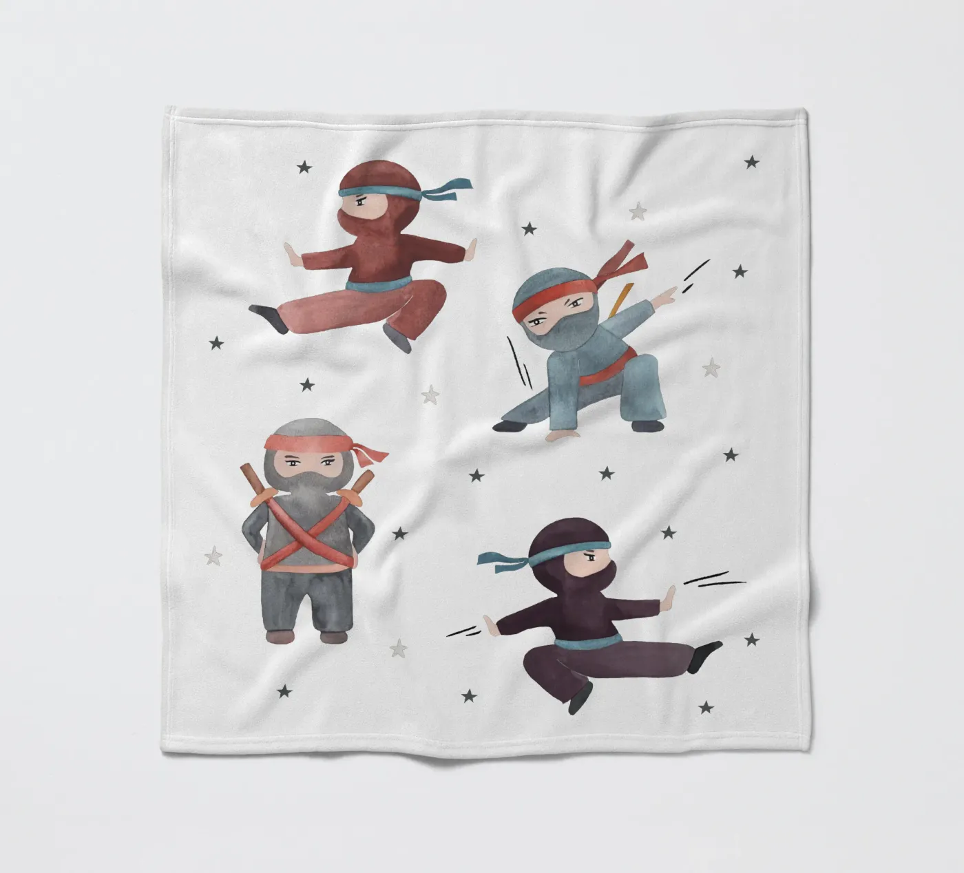 Ninjas Fleecedecke von Sabrina Ziegenhorn