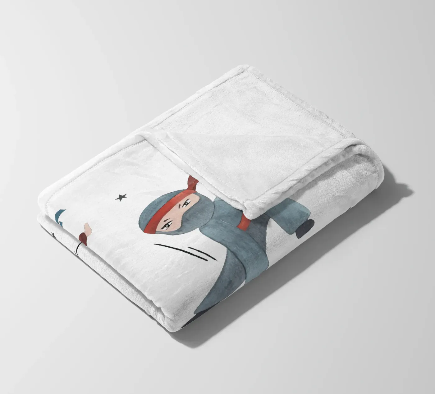 Ninjas Fleecedecke von Sabrina Ziegenhorn