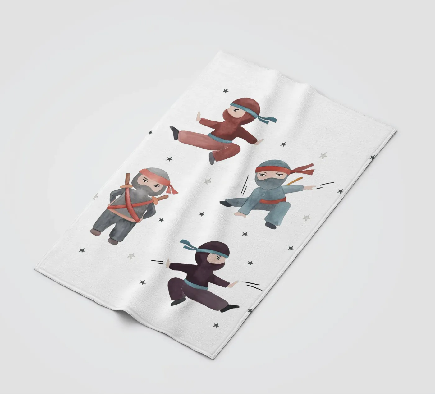 Ninjas Fleecedecke von Sabrina Ziegenhorn