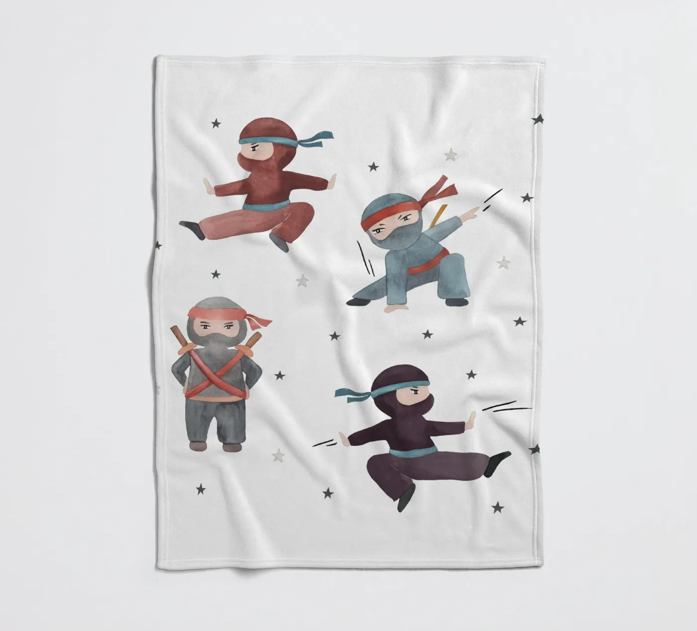 Ninjas Fleecedecke von Sabrina Ziegenhorn