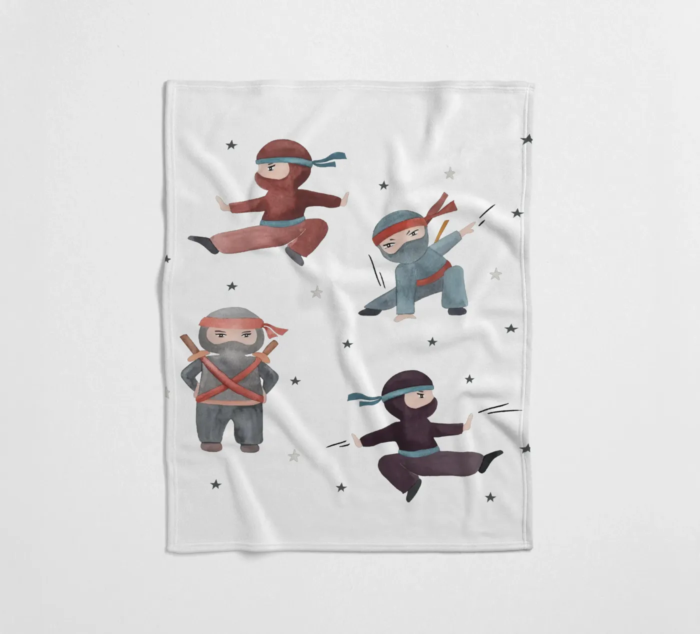Ninjas Fleecedecke von Sabrina Ziegenhorn