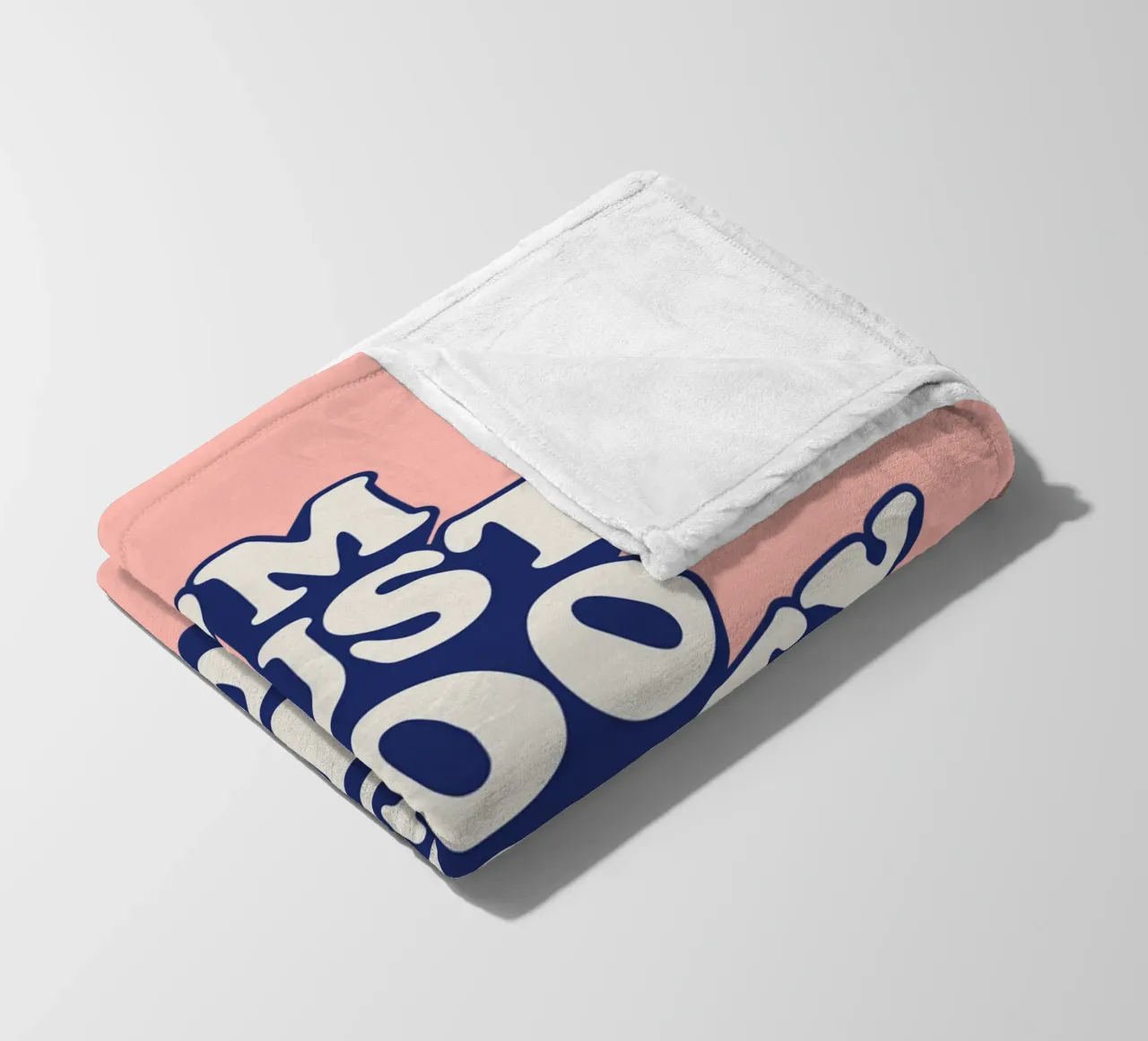 I'm Just Too Pretty to Work Typografie Design in Peach PInk coperta in pile da THE MOTIVATED TYPE