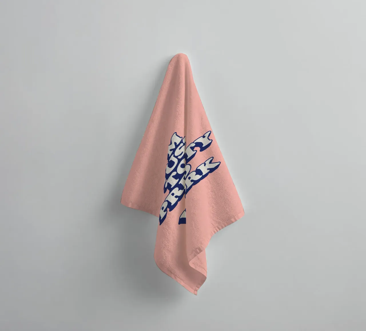 I'm Just Too Pretty to Work Diseño tipográfico en Peach PInk toalla de baño de THE MOTIVATED TYPE