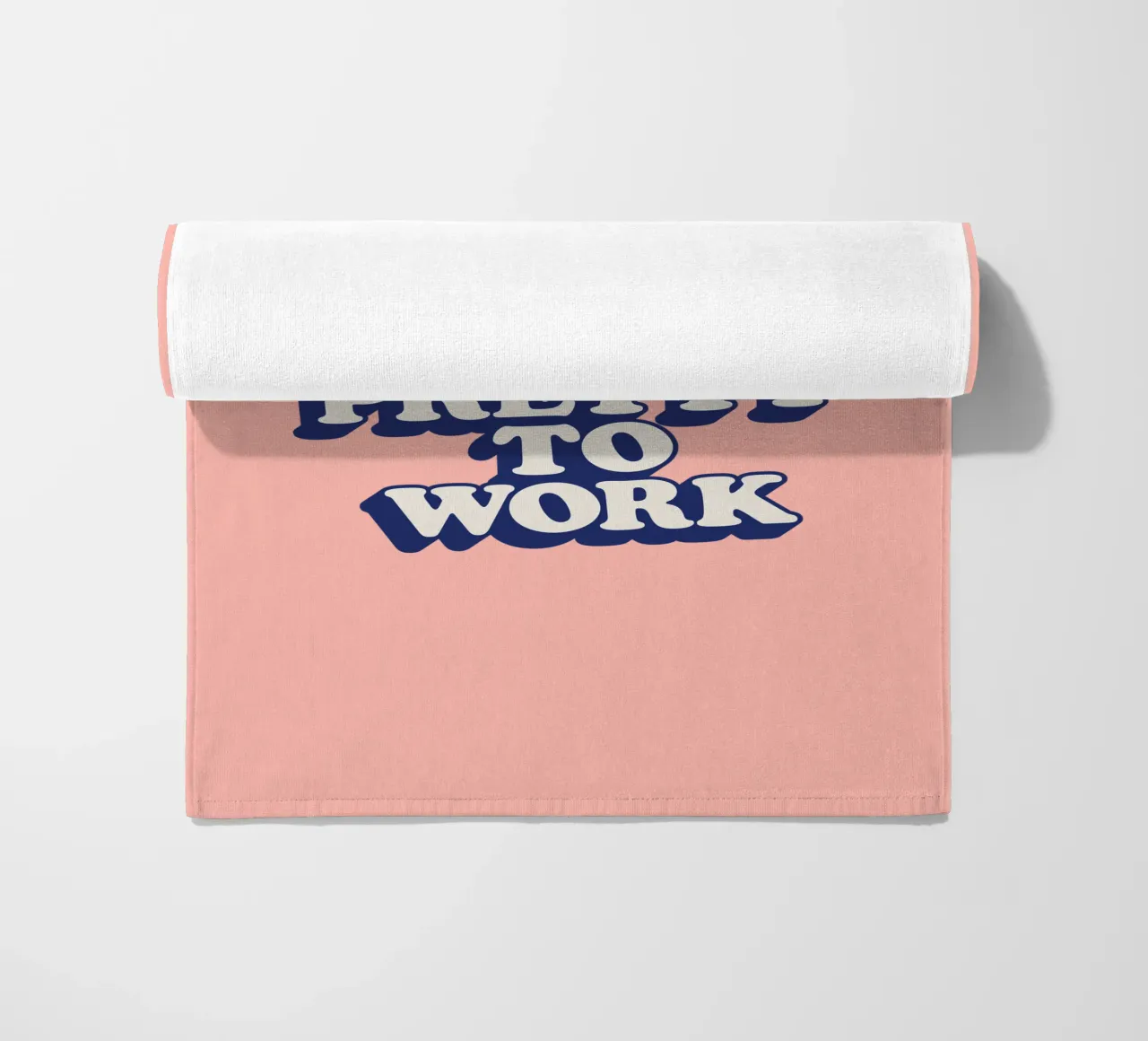I'm Just Too Pretty to Work Diseño tipográfico en Peach PInk toalla de playa de THE MOTIVATED TYPE