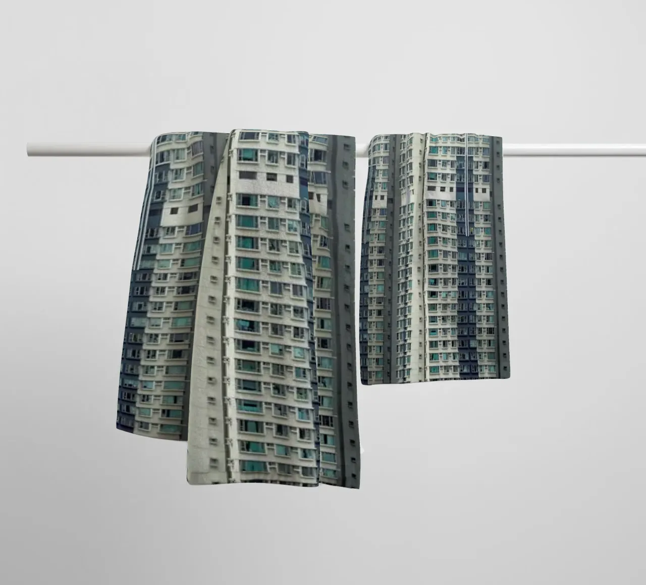 Propinquity Hong Kong 2 asciugamano da bagno da Simon Butterworth