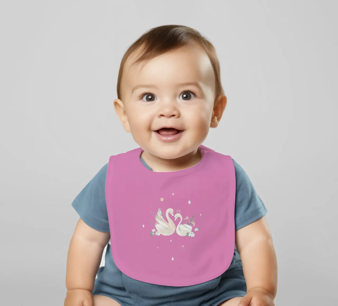 Schwanensee Babylätzchen von Sabrina Ziegenhorn