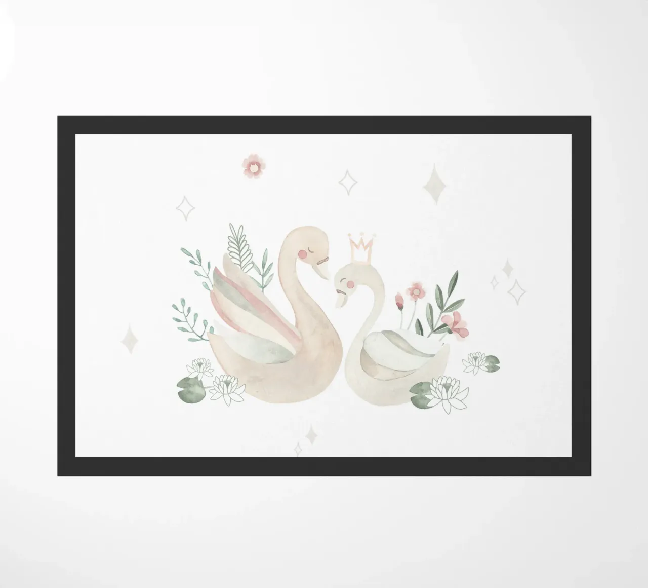 Le lac des cygnes paillasson de Sabrina Ziegenhorn