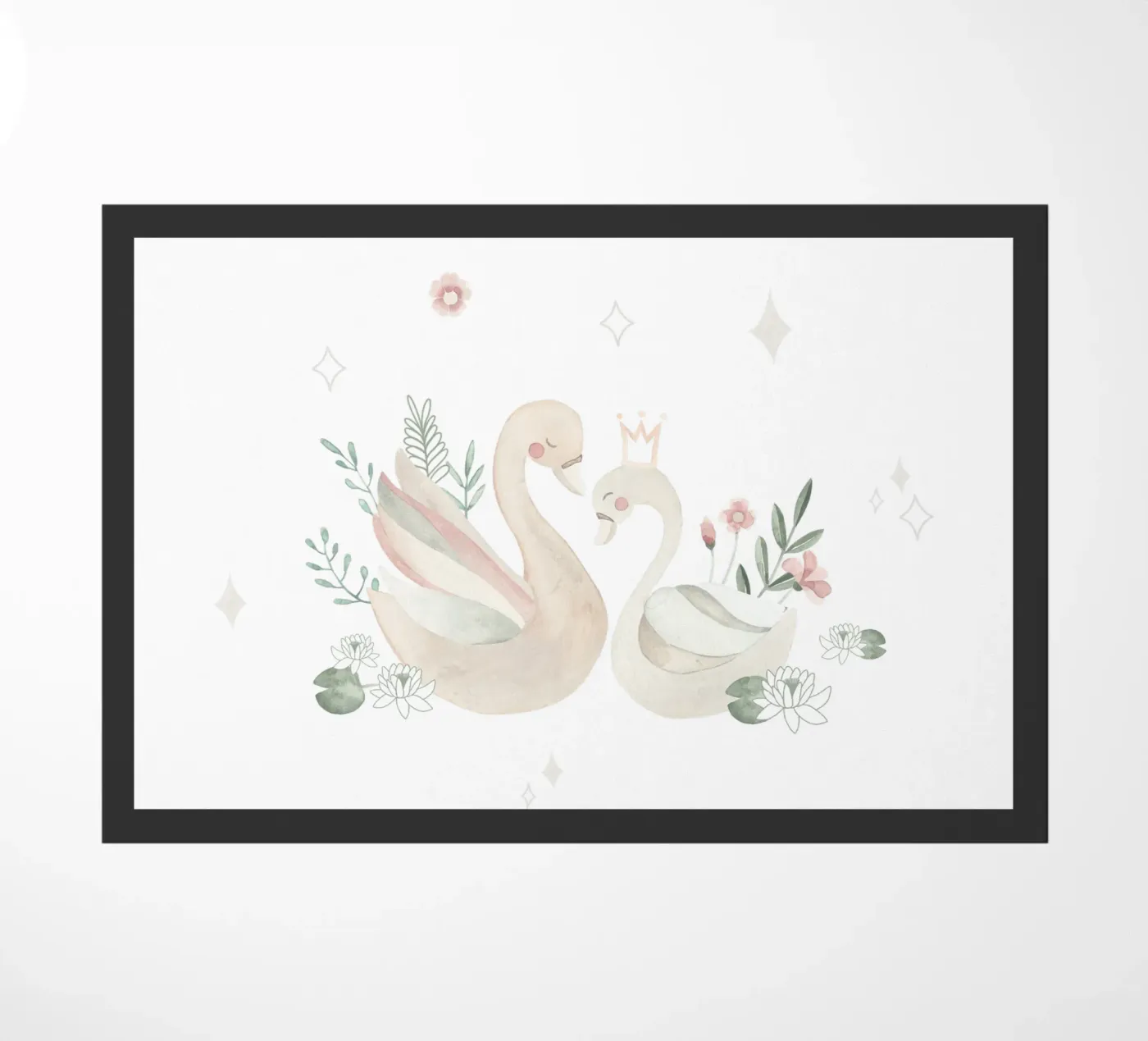 Swan Lake Fußmatte von Sabrina Ziegenhorn