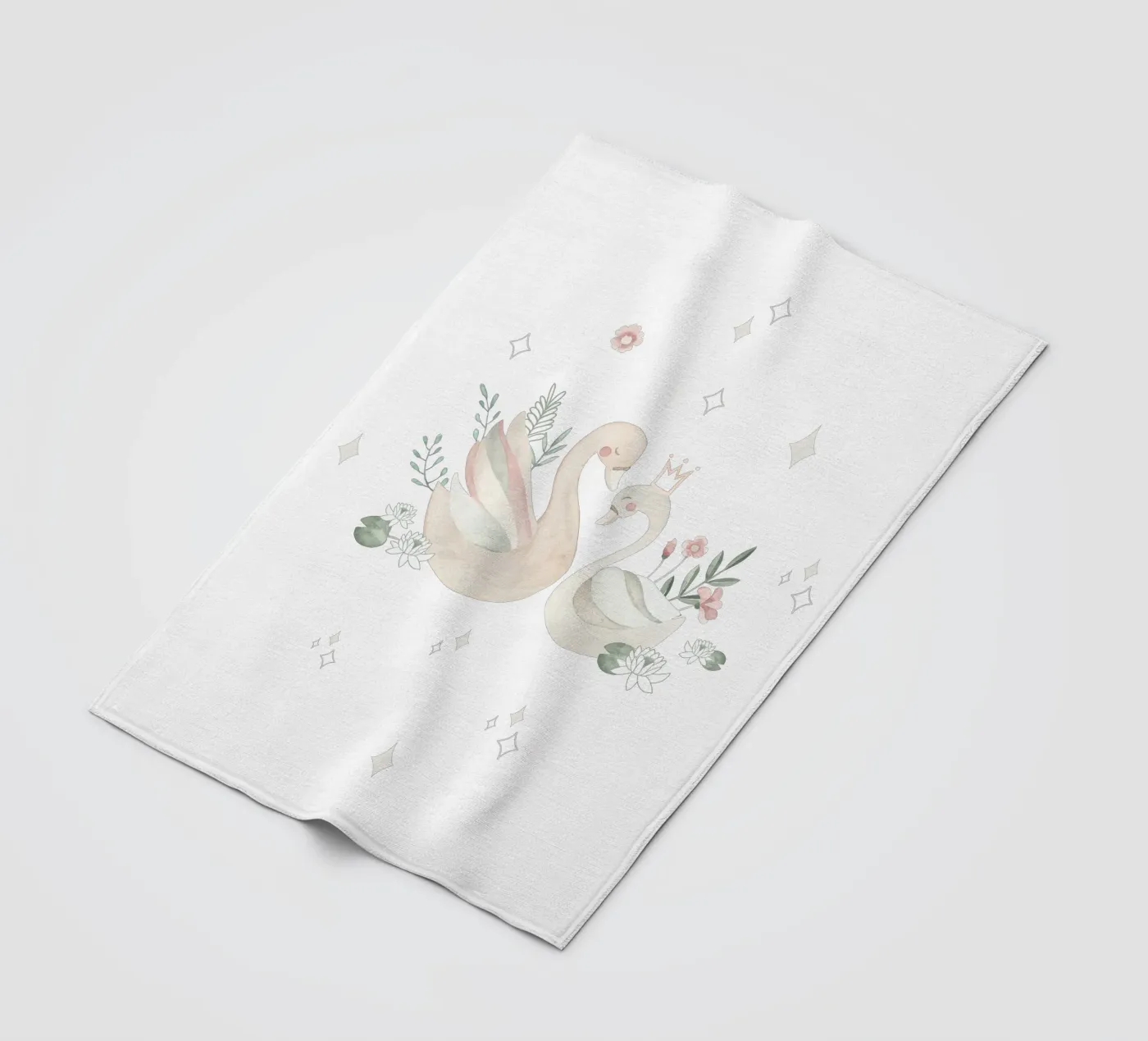 Swan Lake Fleecedecke von Sabrina Ziegenhorn