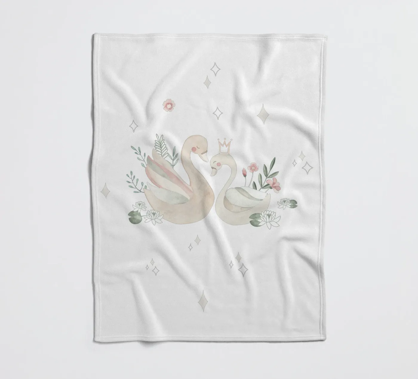 Swan Lake Fleecedecke von Sabrina Ziegenhorn
