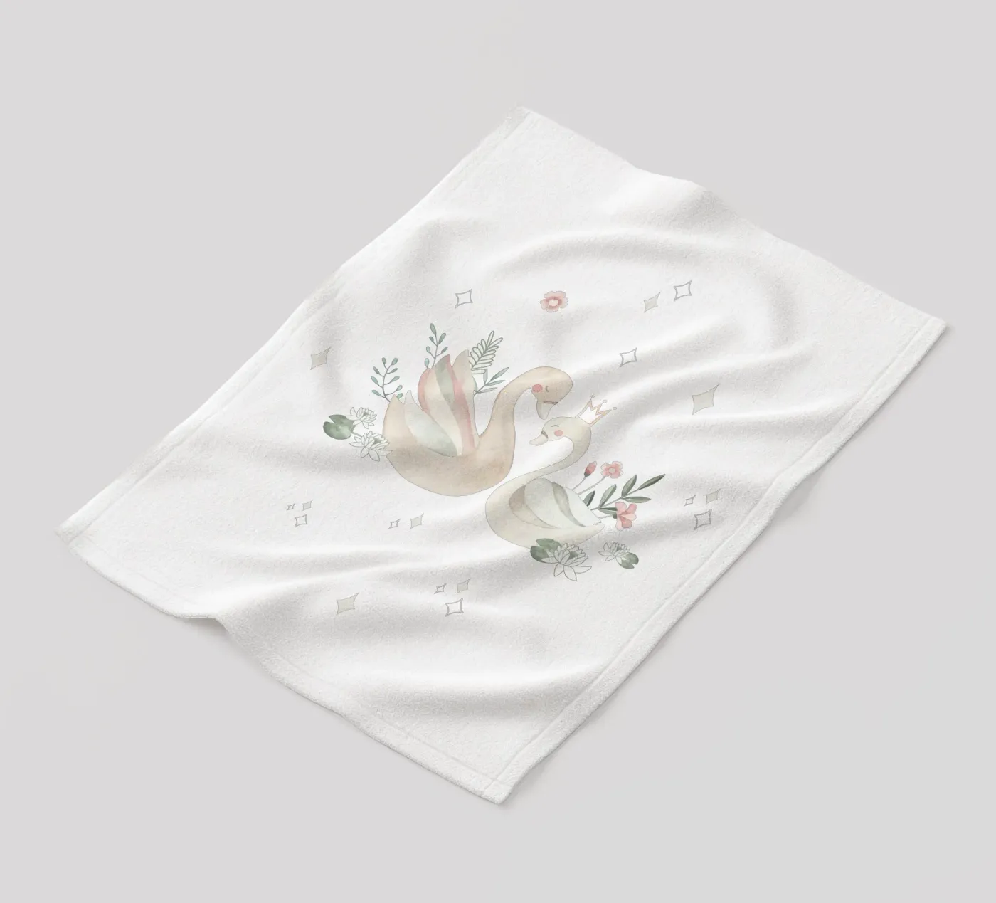 Swan Lake Fleecedecke von Sabrina Ziegenhorn