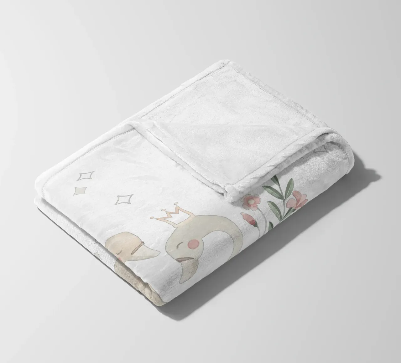 Schwanensee Fleecedecke von Sabrina Ziegenhorn