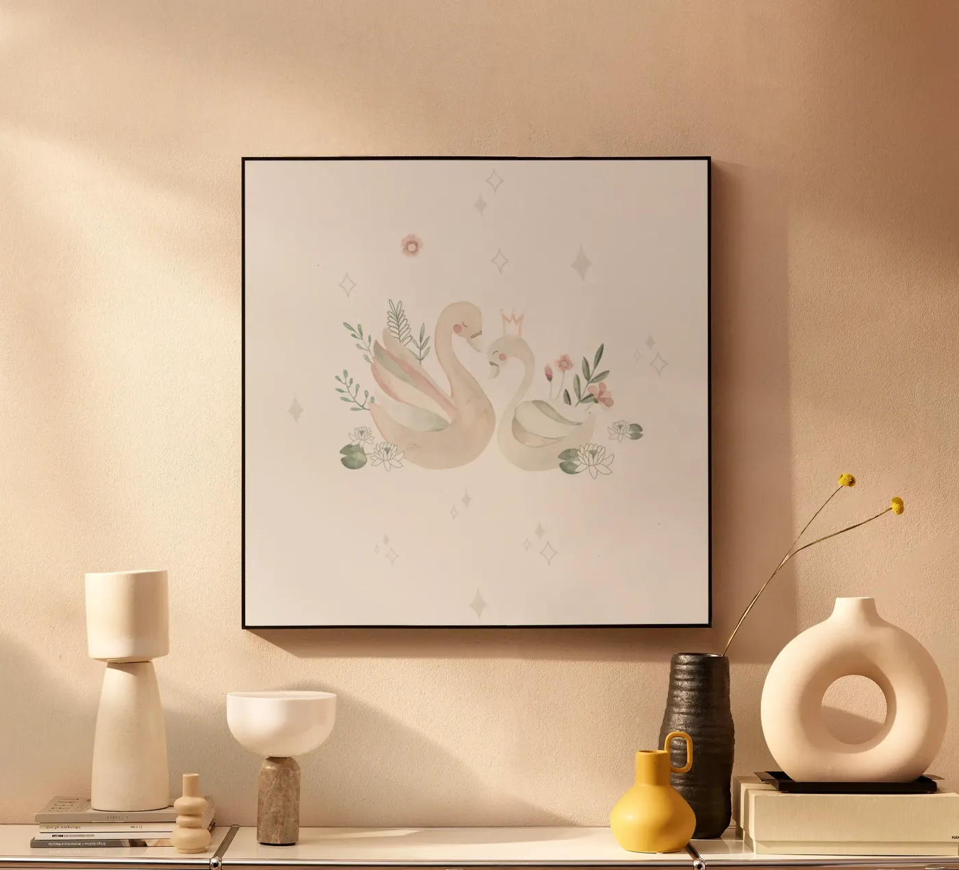 Swan Lake acrylic glass by Sabrina Ziegenhorn