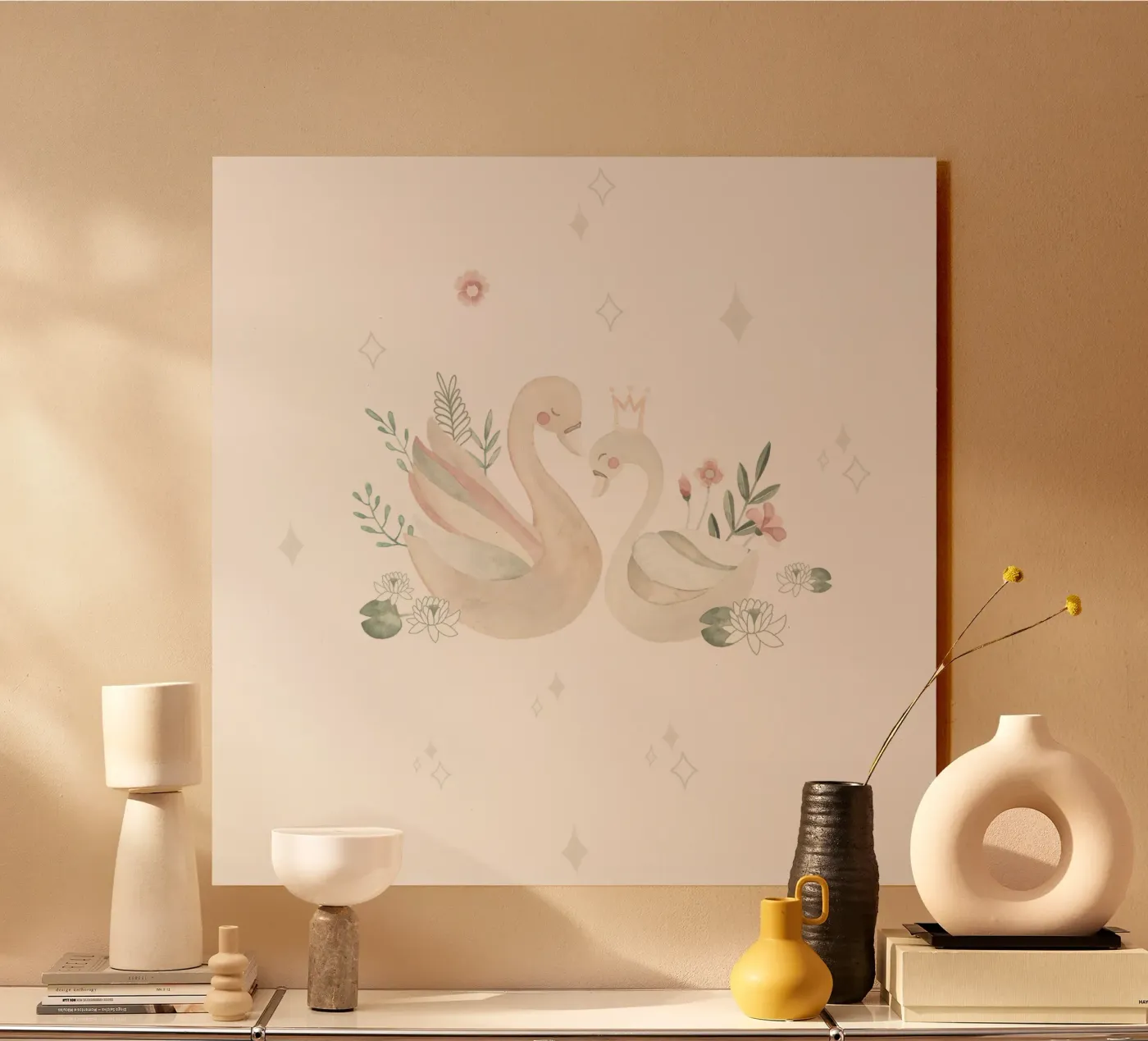 Swan Lake acrylic glass by Sabrina Ziegenhorn