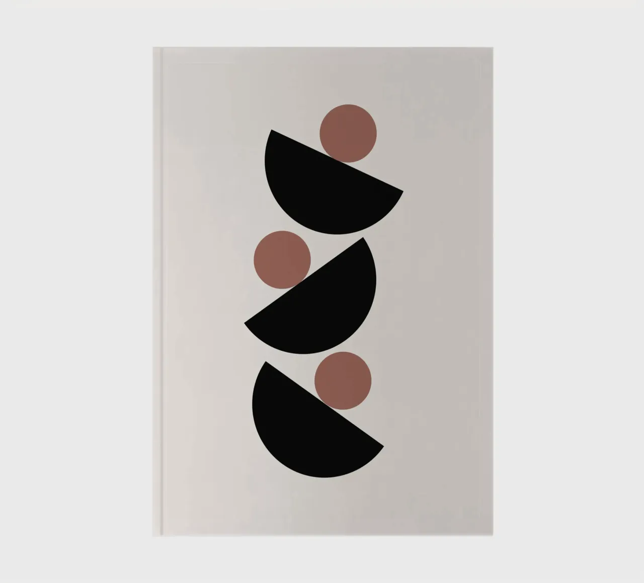 Abstract Boho midden eeuws Patroon 04 notitieboek van Paigaam Studio