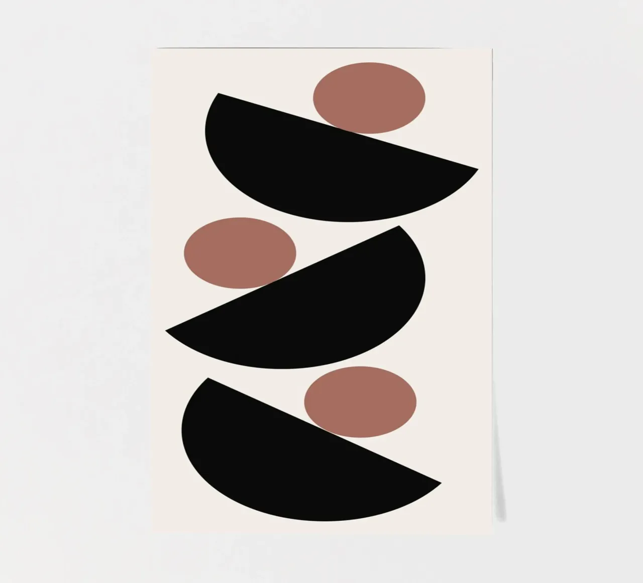 Astratto Boho metà secolo Pattern 04 foglio adesivo da Paigaam Studio